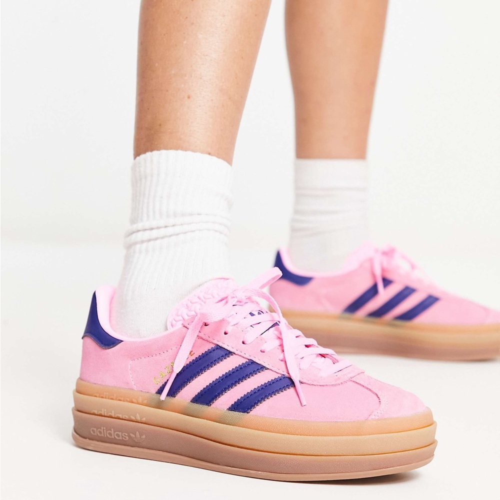 Adidas Originals Gazelle Bold Platform Sneakers - Pink 7.5